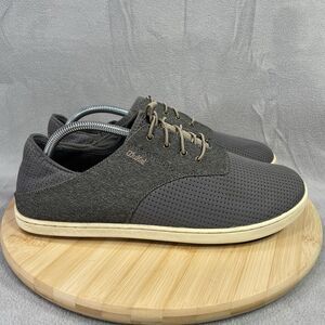 Olukai Nohea Moku Men’s Size 10 Gray Slip On Shoes Sneakers Travel